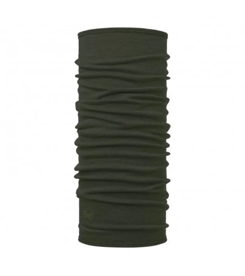 Buff Midweight Merino Neck Tube in Solid Bark