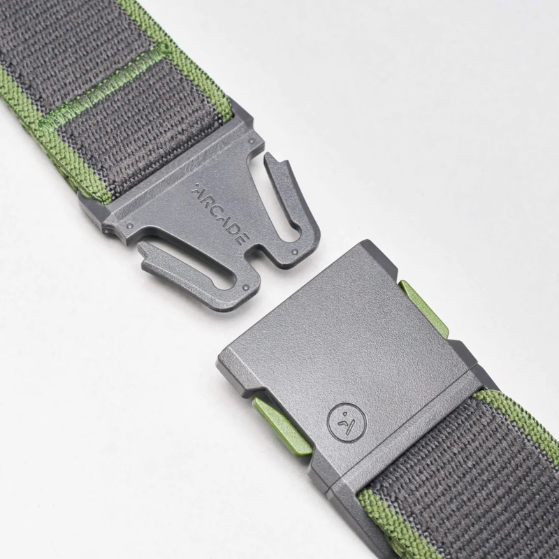 Arcade Carto Slim A2 Stretch Belt in Charcoal/Dill-2