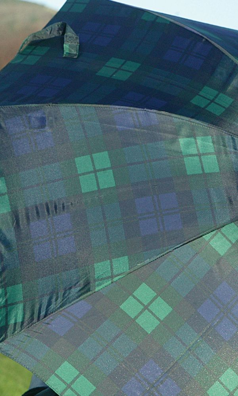 Charles Buyer Black Watch Tartan Mini Folding Umbrella-1