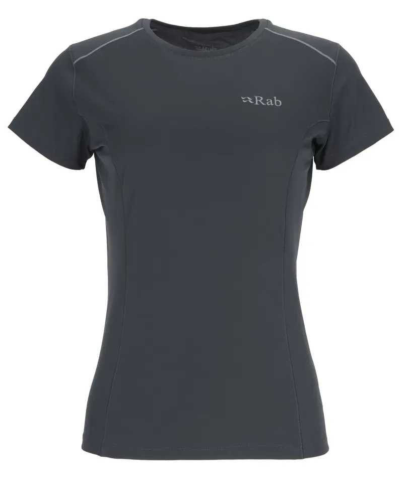 Rab Force Lightweight Short Sleeve Tee Womens in Beluga