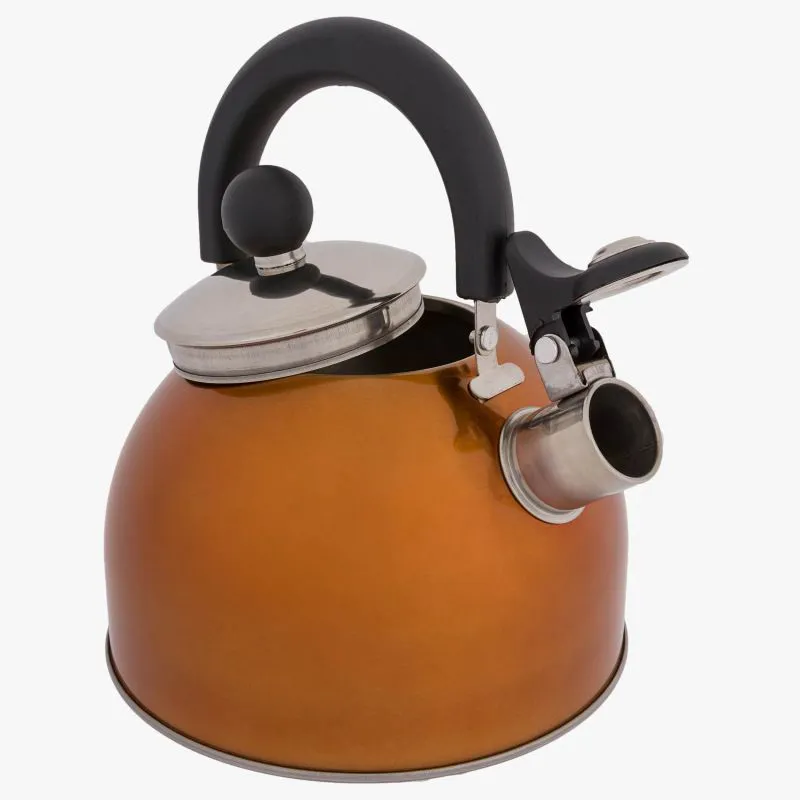 Highlander 2 Litre Deluxe Stainless Kettle in Orange-1
