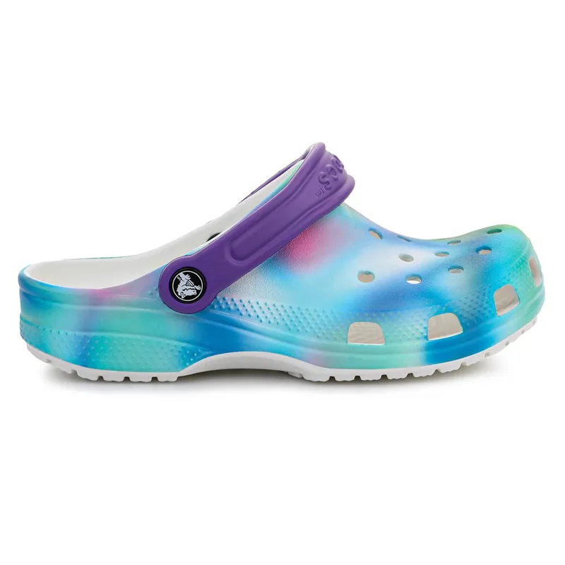 Crocs Classic Solarized Clog in  White Multi-1