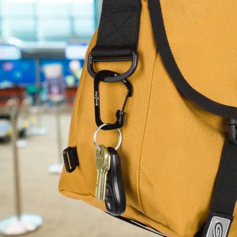 Niteize Slidelock Carabiner Stainless Steel No.3 in Black-2