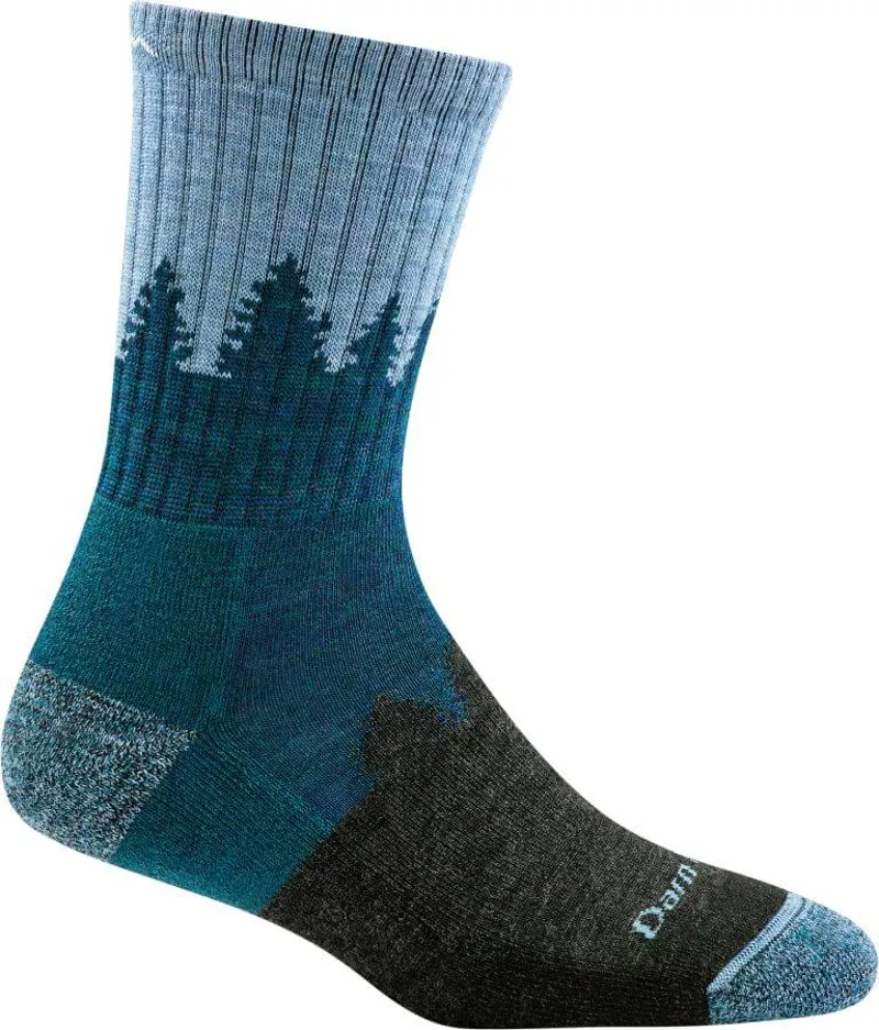 Darn Tough Treeline Midweight Cushioned Women's Micro Socks in Blue