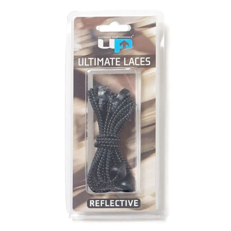 UP Elastic Laces Black Reflective