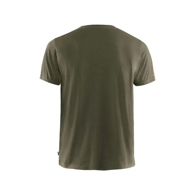 Fjallraven Logo T-Shirt in Dark Olive-1