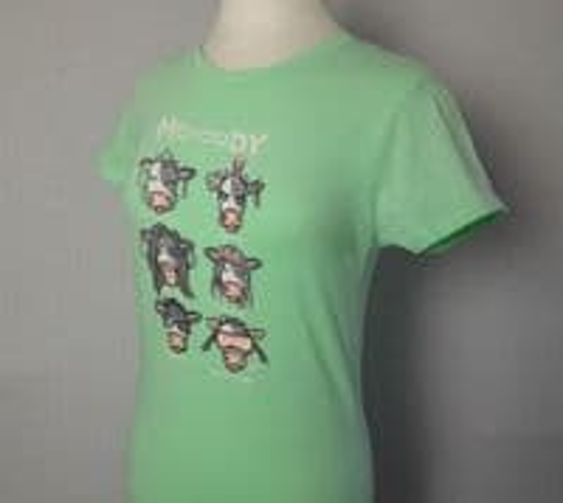 Baaad Flockers Moody Diva T-shirt Womens in Red-1