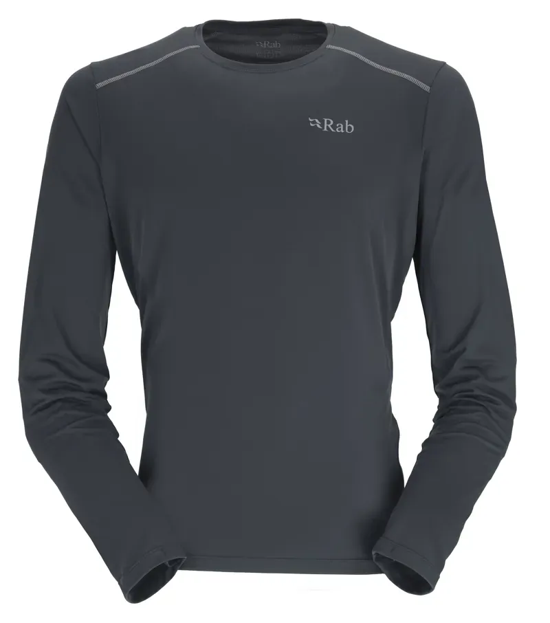 Rab Force Long Sleeve T-Shirt Mens in Beluga