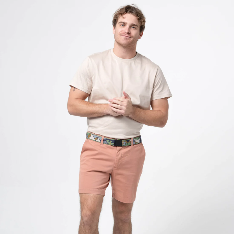 Arcade Hannah Eddy We Are All Connected A2 Stretch Belt in Dill-4