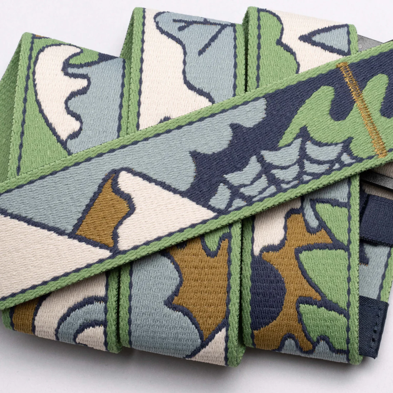 Arcade Hannah Eddy We Are All Connected A2 Stretch Belt in Dill-1