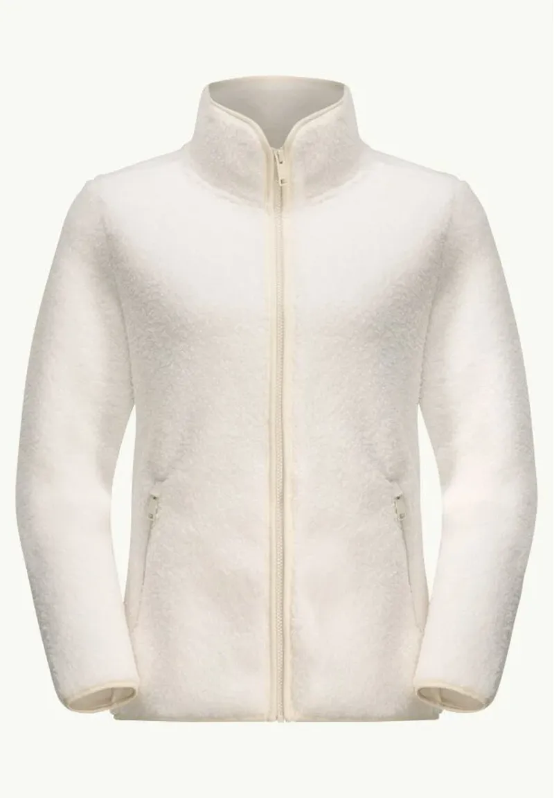 Jack Wolfskin High Curl Jacket Womens in Cotton White