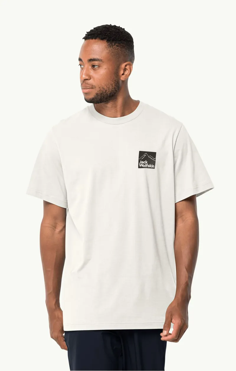 Jack Wolfskin Gipfelzone T-Shirt Mens in Egret