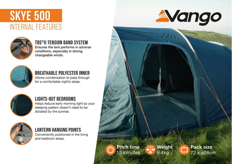 Vango Skye 500 Tent in Deep Blue-1