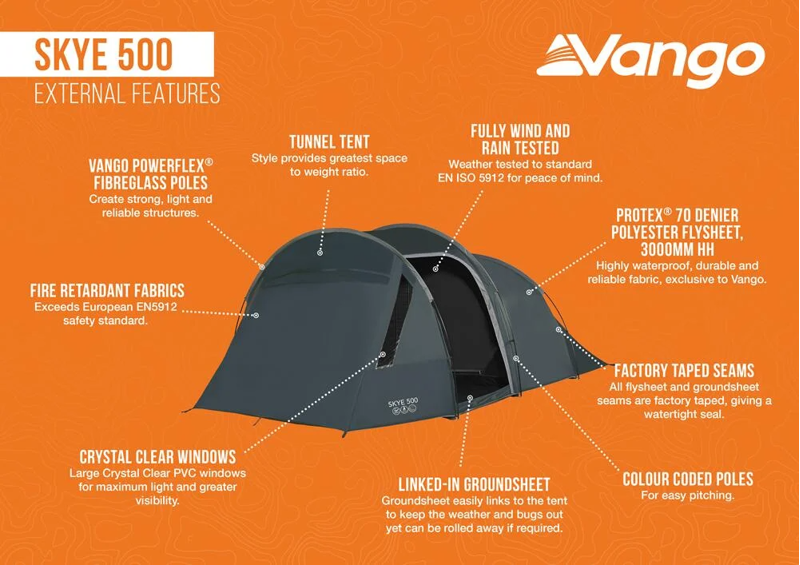 Vango Skye 500 Tent in Deep Blue-2