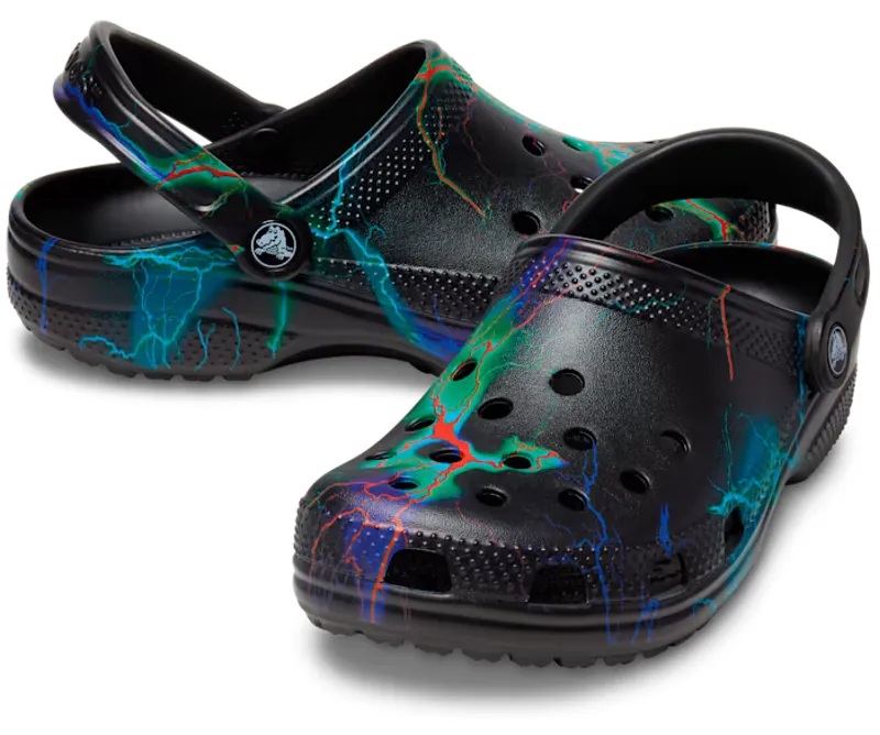 Crocs Classic Out of this World II Clog in Black/Lightning Bolt-1