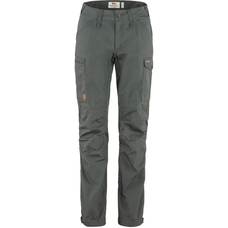 Fjallraven Women's Kaipak Curved Trousers in Basalt