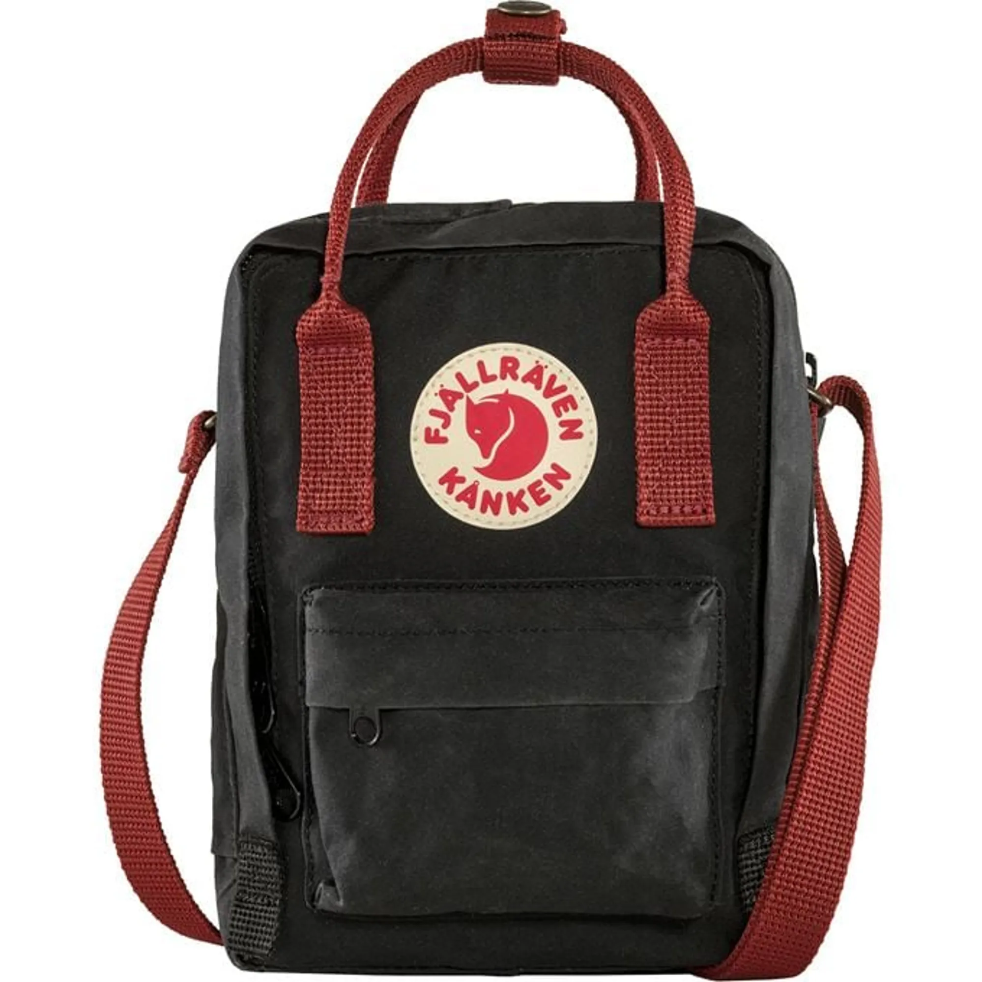 Fjallraven Kanken Sling Black ox red