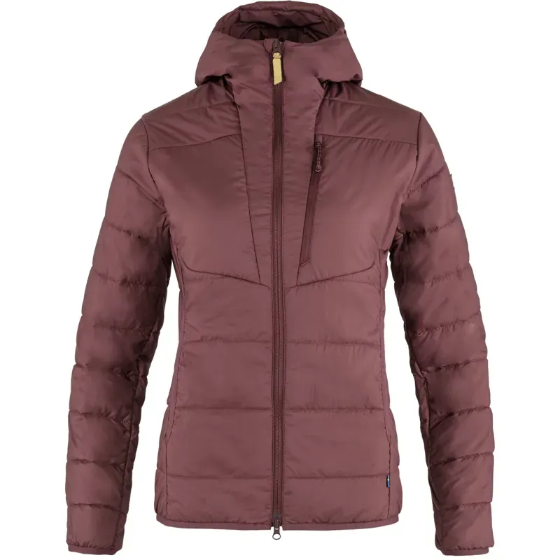 Fjallraven Keb Padded Hoodie Women's in Port
