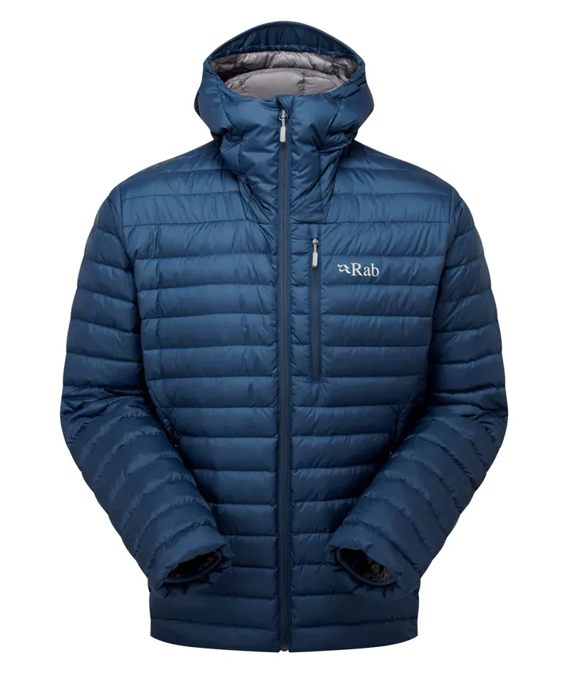 Rab Microlight Alpine Down Jacket Mens in Tempest Blue