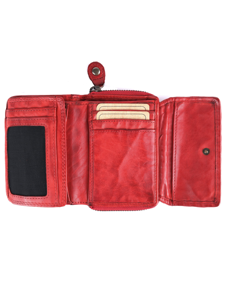 Ashwood D-82 Wallet in Red-2