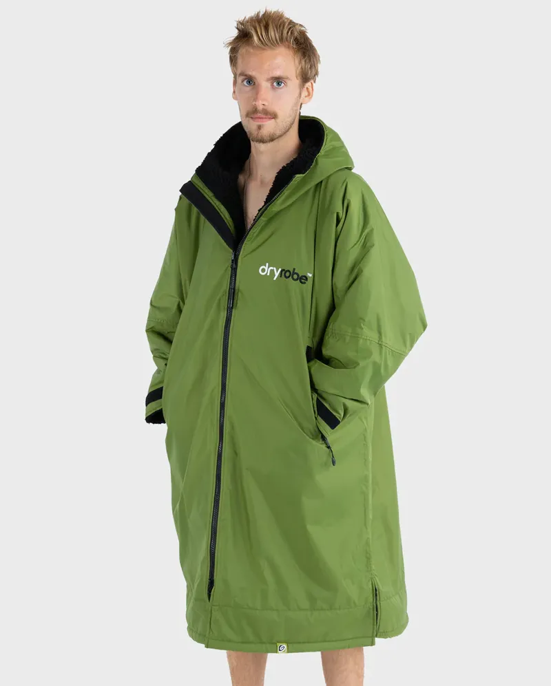 Dryrobe Advance Long sleeve V3  in Forest Green/Black