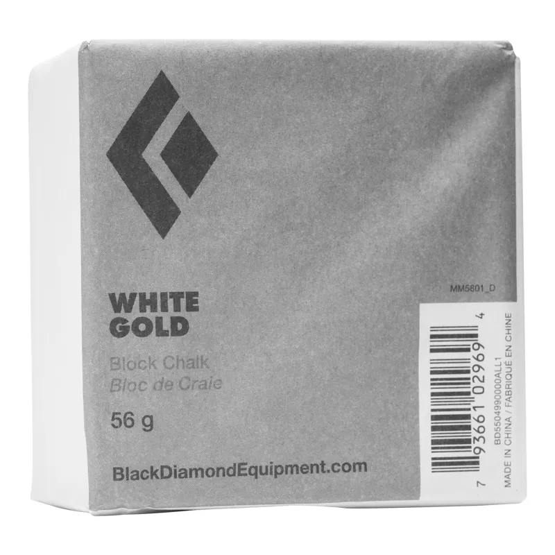 Black Diamond White Gold 56g Block Chalk in White