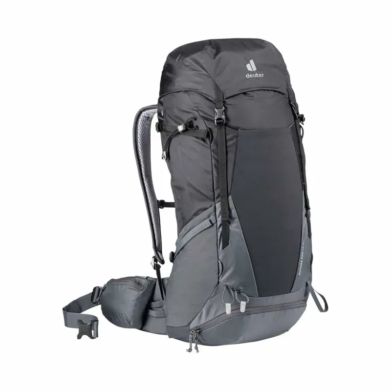 Deuter Futura Pro 42 EL Backpack in Black-Graphite