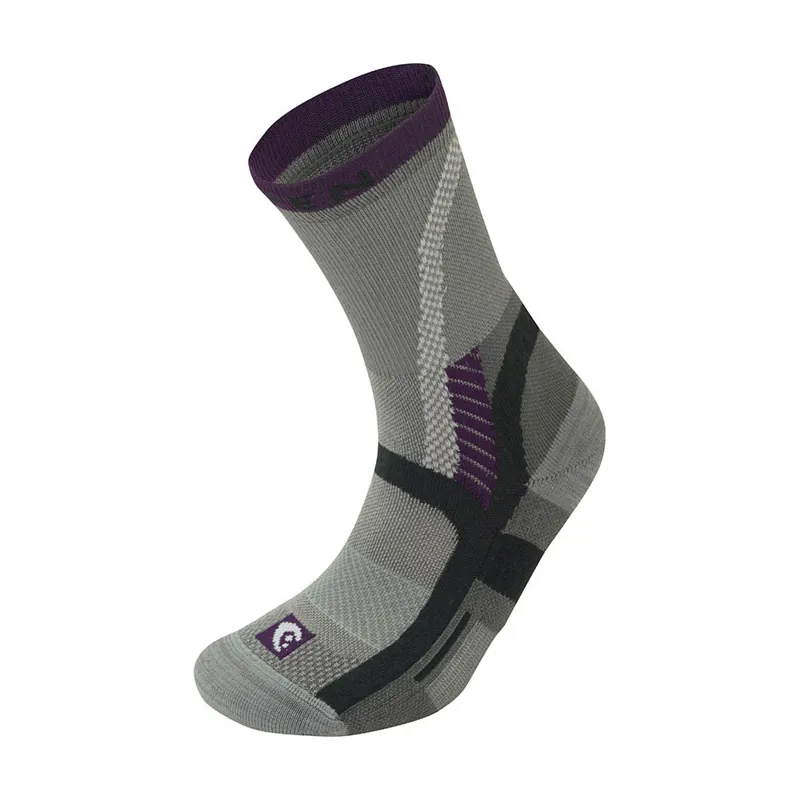 Lorpen T3 Light Hiker ECO Womens Socks in Grey/Plum