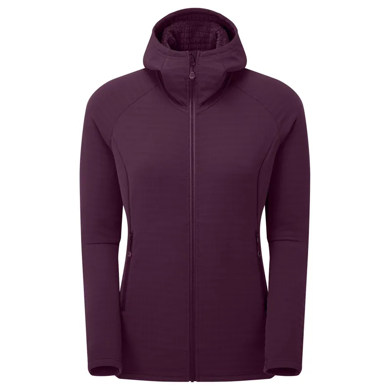 Montane Protium XT Womens Hooded Fleece Jacket in Saskatoon Berry