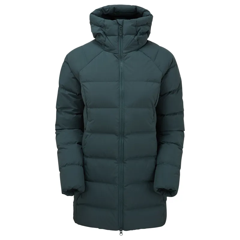 Montane Tundra Womens Hooded Down Jacket in Deep Forest