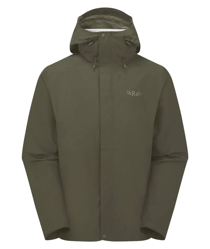 Rab Downpour Jacket Mens in Army