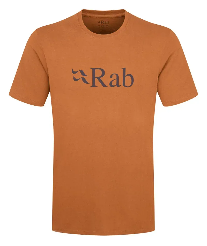 Rab Stance Logo T-Shirt Mens in Red Earth