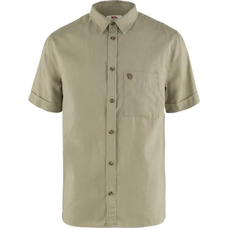 Fjallraven Ovik Travel Shirt SS M in Sand Stone