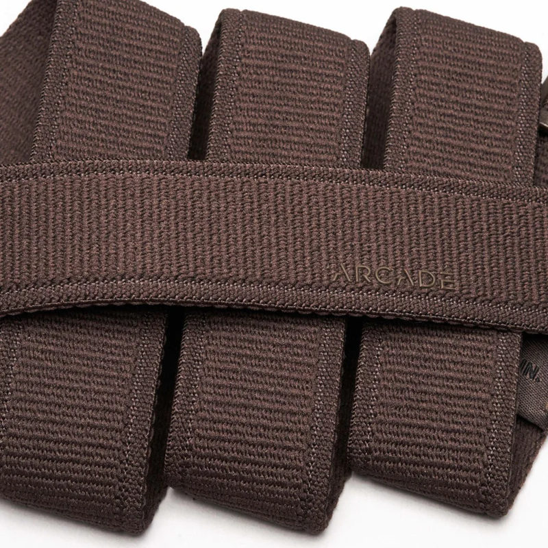 Arcade Atlas Slim A2 Stretch Belt in Medium Brown-1