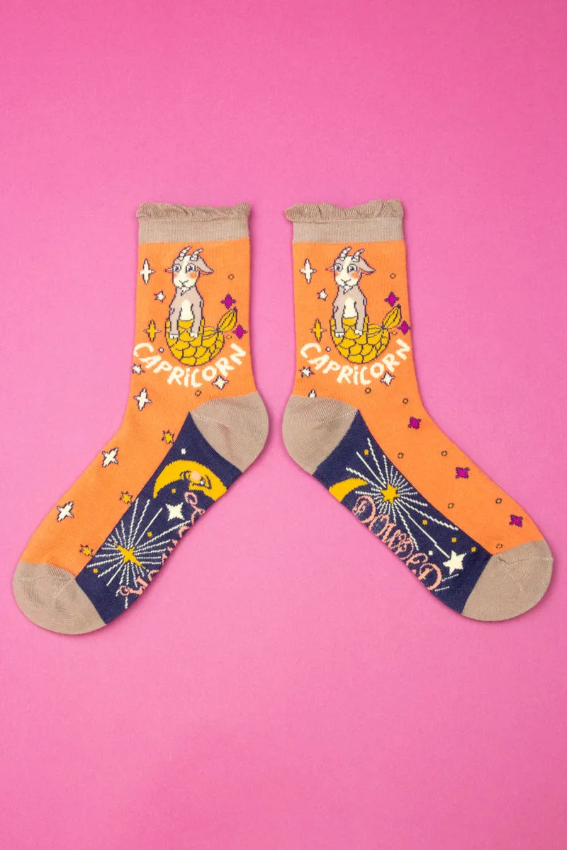Powder Zodiac Socks Womens Capricorn