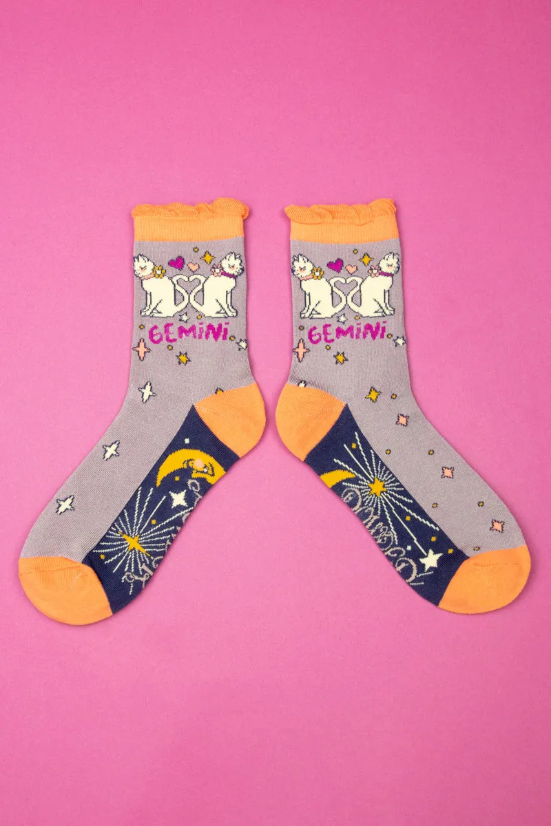 Powder Zodiac Socks Womens Gemini