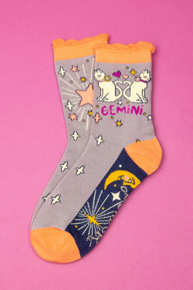 Powder Zodiac Socks Womens Gemini-1