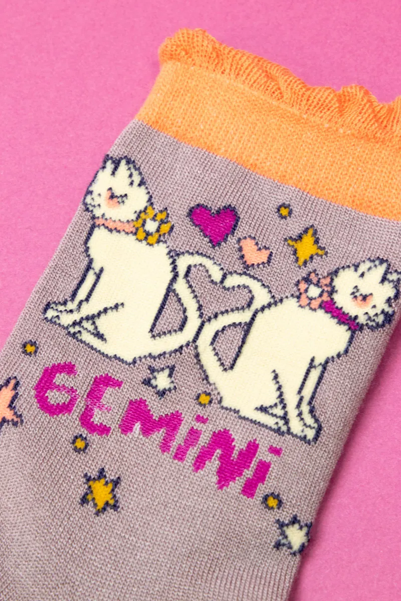 Powder Zodiac Socks Womens Gemini-2