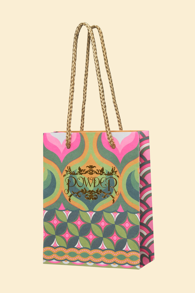 Powder Trainer Sock Ginger bread man in Aqua-1