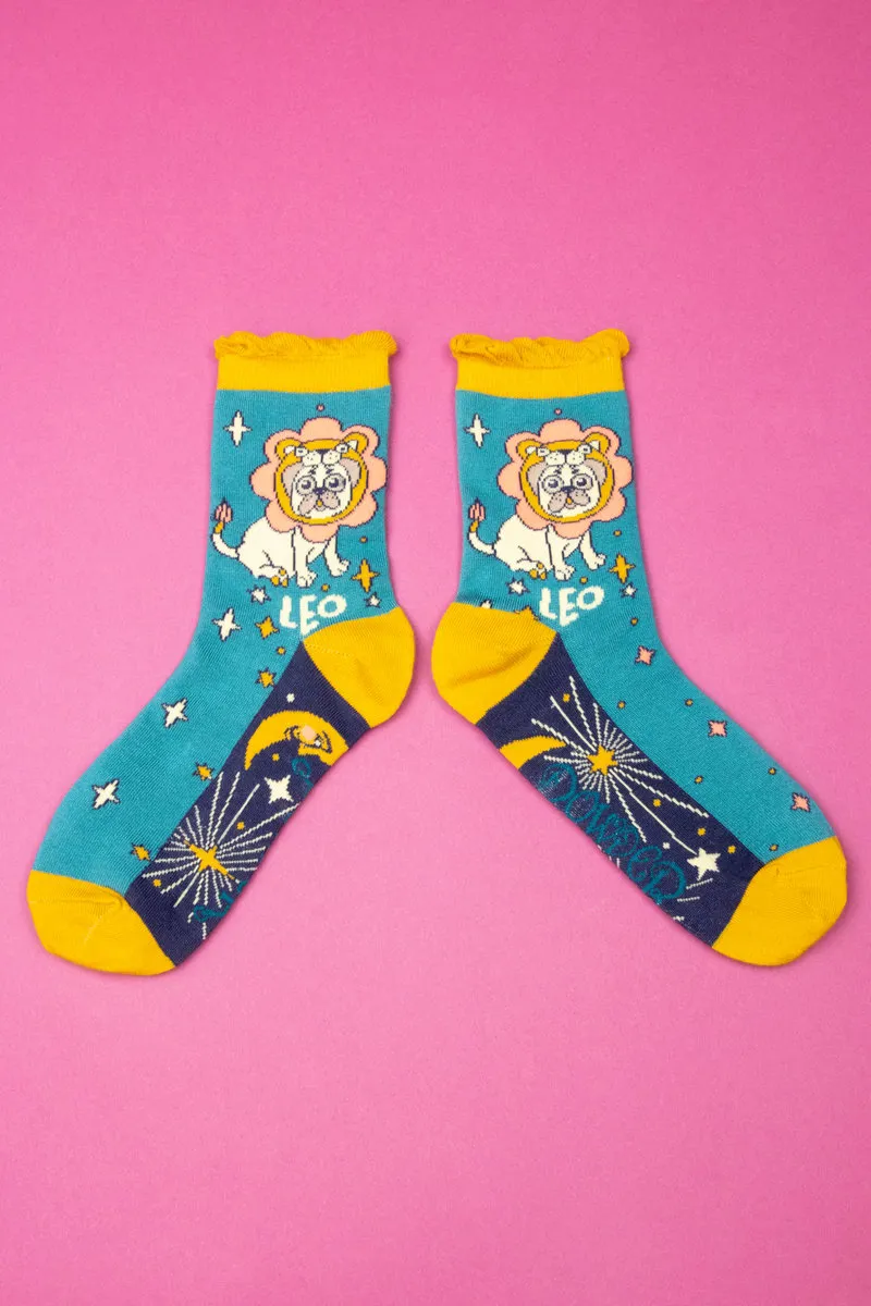Powder Zodiac Socks Womens Leo