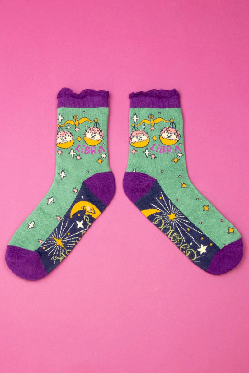 Powder Zodiac Socks Womens Libra