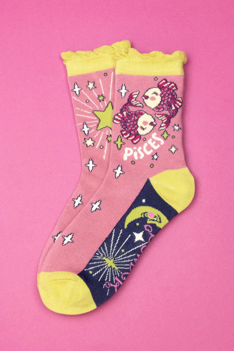Powder Zodiac Socks Womens Pisces-1