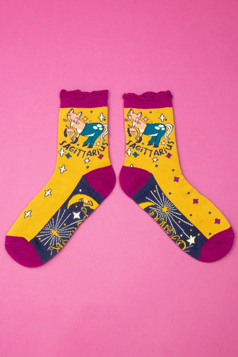 Powder Zodiac Socks Womens Sagittarius