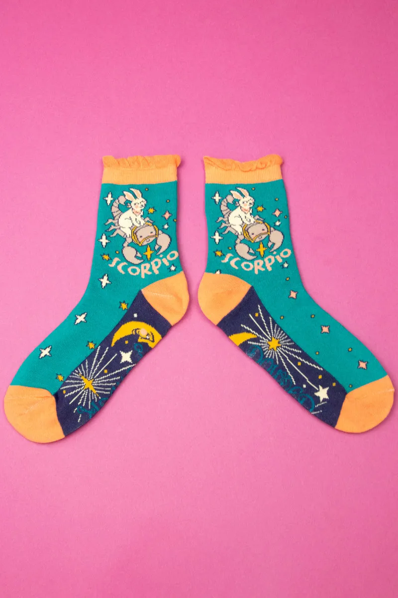 Powder Zodiac Socks Womens Scorpio