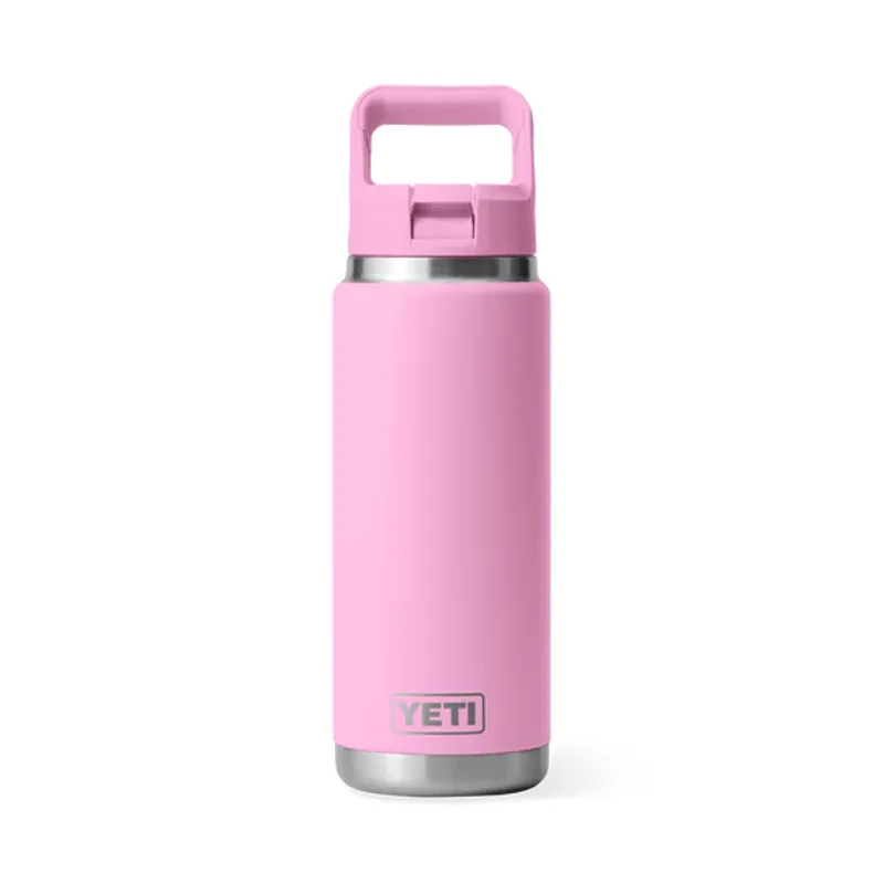 Yeti Rambler 26oz Colour Straw Bottle in Power Pink