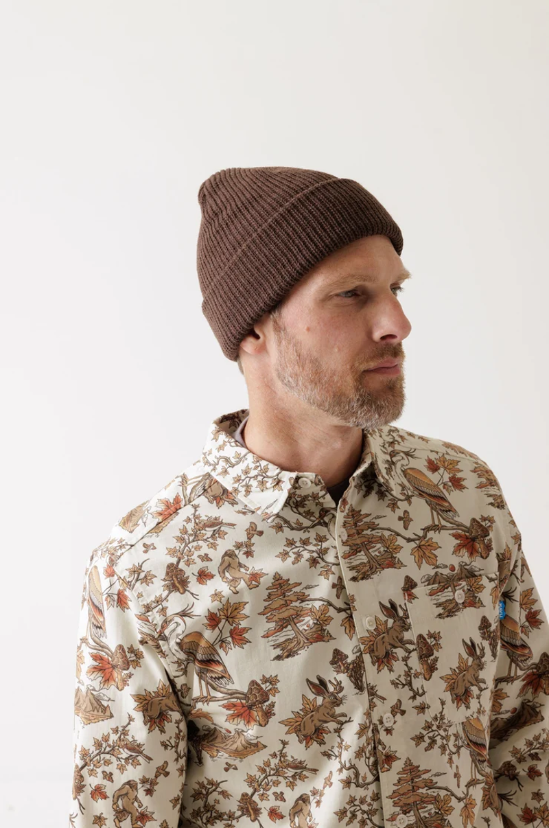 Kavu Pickford Beanie in Chocolate -2