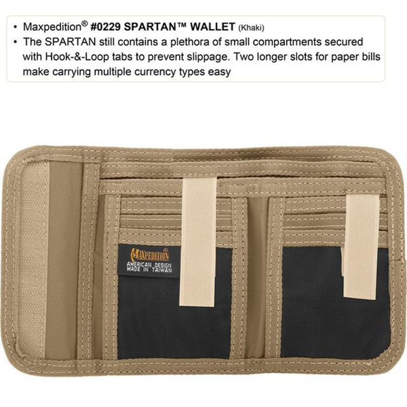 Maxpedition Spartan Wallet in Khaki-4