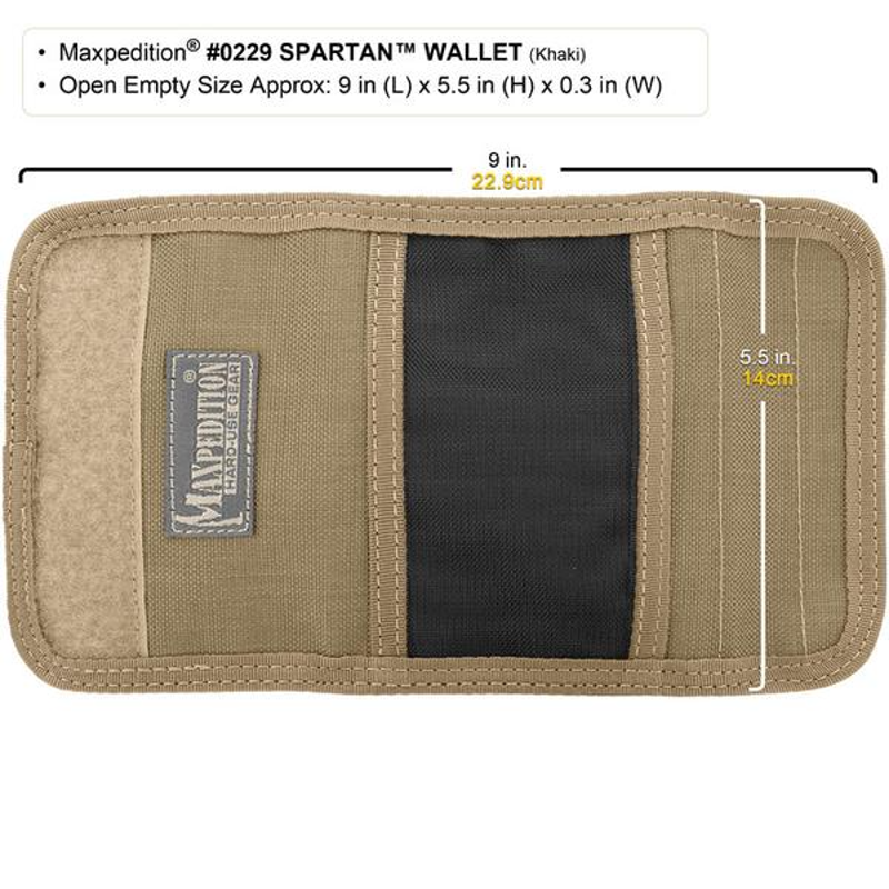 Maxpedition Spartan Wallet in Khaki-5