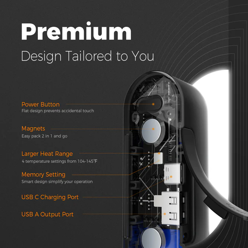 Ocoopa UT2s Handwarmer in Black-4