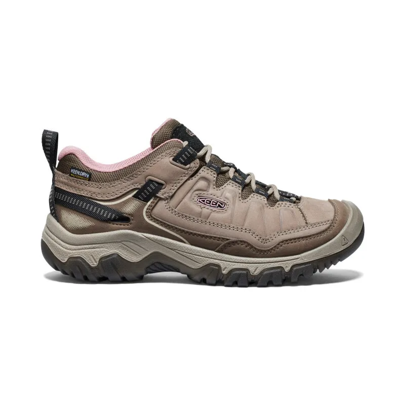 Keen Targhee IV WP Shoe Womens in Brindle/Nostaligia Rose